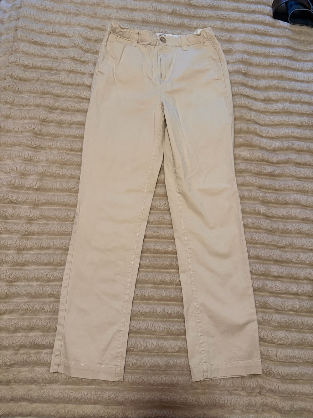 crown & ivy Light Beige Straight Fit Chinos Youth